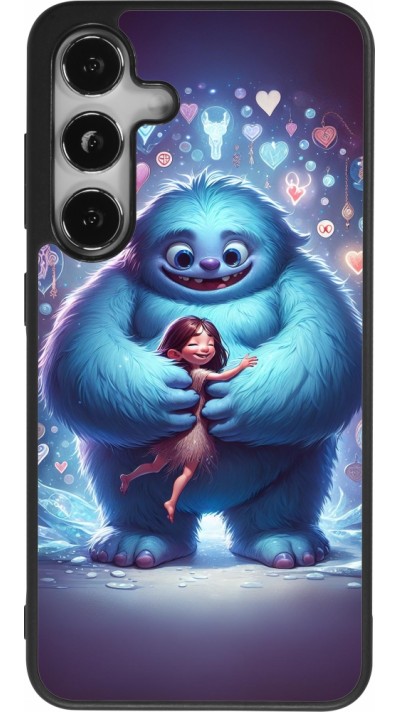 Coque Samsung Galaxy S25 - Silicone rigide noir Valentine 2024 Fluffy Love