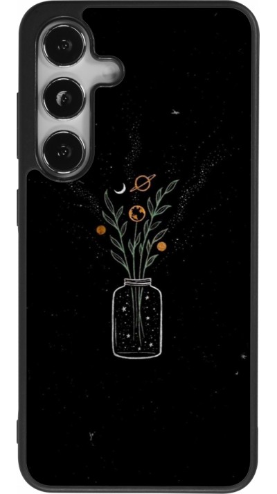 Coque Samsung Galaxy S25 - Silicone rigide noir Vase black