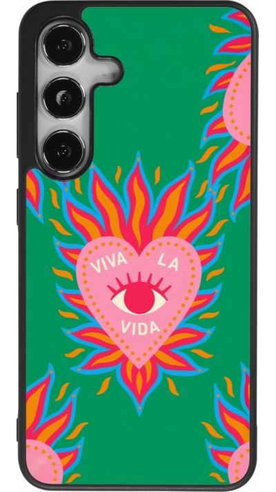 Coque Samsung Galaxy S25 - Silicone rigide noir Viva la vida 2026