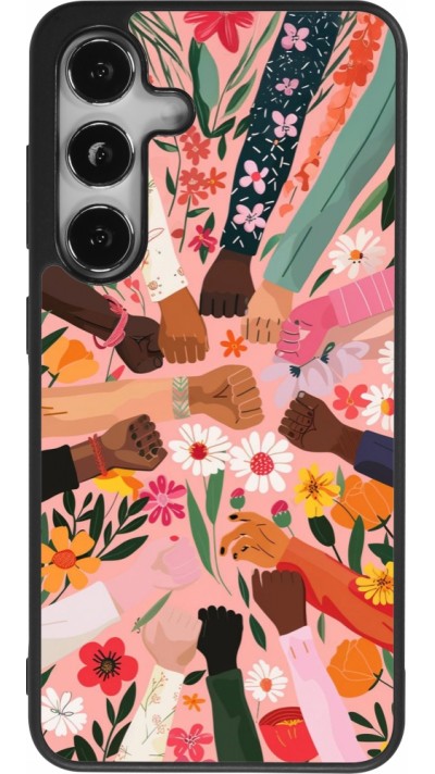 Coque Samsung Galaxy S25 - Silicone rigide noir Womens day 2026 8