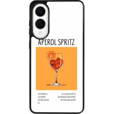 Coque Samsung Galaxy S25 Edge - Silicone rigide noir Cocktail recette Aperol Spritz