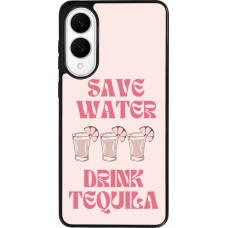 Coque Samsung Galaxy S25 Edge - Silicone rigide noir Cocktail Save Water Drink Tequila