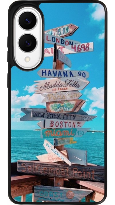 Coque Samsung Galaxy S25 Edge - Silicone rigide noir Cool Cities Directions