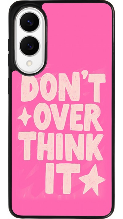 Coque Samsung Galaxy S25 Edge - Silicone rigide noir Dont over think it 2026