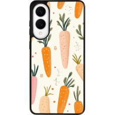 Coque Samsung Galaxy S25 Edge - Silicone rigide noir Easter 2026 Illustration carrots