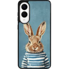 Coque Samsung Galaxy S25 Edge - Silicone rigide noir Easter 2026 Rabbit navy