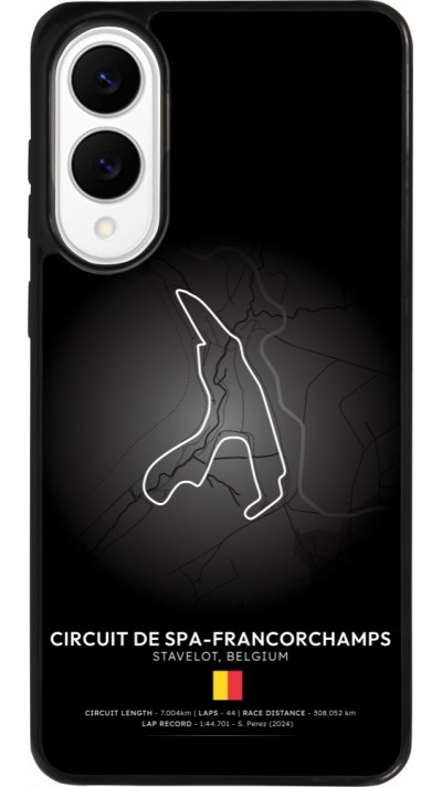 Coque Samsung Galaxy S25 Edge - Silicone rigide noir F1 Track 2025 Belgium