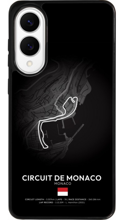 Coque Samsung Galaxy S25 Edge - Silicone rigide noir F1 Track 2025 Monaco