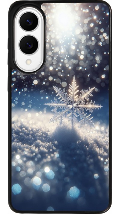 Samsung Galaxy S25 Edge Case Hülle - Silikon schwarz Schneeflocke Solar Glanz Samsung Galaxy S25 Edge Case Hülle - Silikon schwarz Schneeflocke Solar Glanz