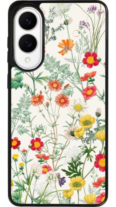 Coque Samsung Galaxy S25 Edge - Silicone rigide noir Flora Botanical Wildlife