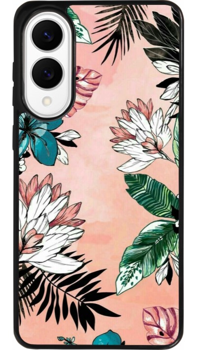 Coque Samsung Galaxy S25 Edge - Silicone rigide noir Flowers Artprint