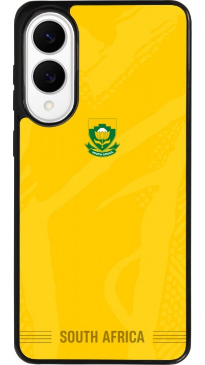 Coque Samsung Galaxy S25 Edge - Silicone rigide noir Maillot de football Afrique du Sud 2026 personnalisable