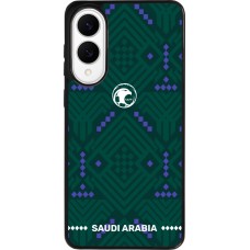 Coque Samsung Galaxy S25 Edge - Silicone rigide noir Maillot de football Arabie saoudite 2026 personnalisable