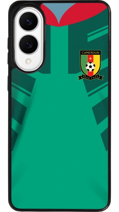 Coque Samsung Galaxy S25 Edge - Silicone rigide noir Maillot de football Cameroun 2022 personnalisable Coque Samsung Galaxy S25 Edge - Silicone rigide noir Maillot de football Cameroun 2022 personnalisable