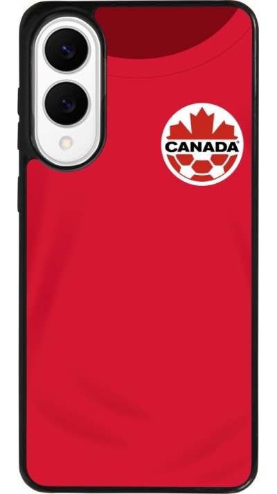 Coque Samsung Galaxy S25 Edge - Silicone rigide noir Maillot de football Canada 2022 personnalisable Coque Samsung Galaxy S25 Edge - Silicone rigide noir Maillot de football Canada 2022 personnalisable