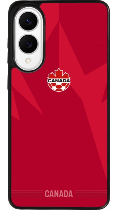 Samsung Galaxy S25 Edge Case Hülle - Silikon schwarz Kanada 2026 personalisierbares Fussballtrikot