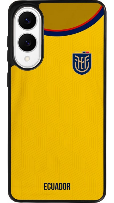 Coque Samsung Galaxy S25 Edge - Silicone rigide noir Maillot de football Equateur 2022 Coque Samsung Galaxy S25 Edge - Silicone rigide noir Maillot de football Equateur 2022