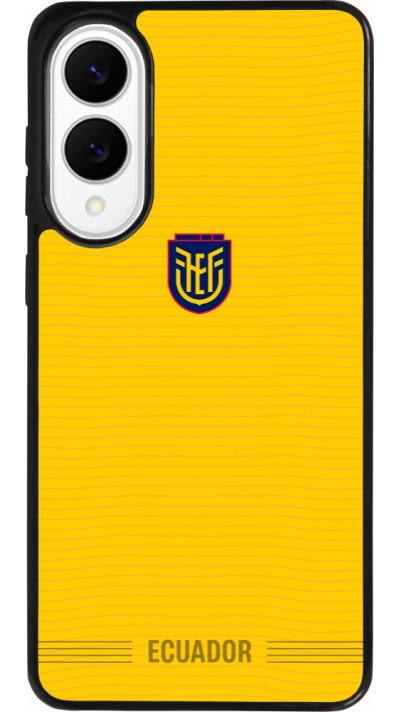 Samsung Galaxy S25 Edge Case Hülle - Silikon schwarz Ecuador 2026 personalisierbares Fussballtrikot