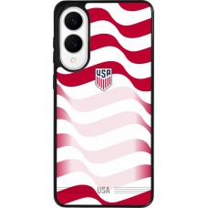 Samsung Galaxy S25 Edge Case Hülle - Silikon schwarz Vereinigten Staaten 2026 personalisierbares Fussballtrikot