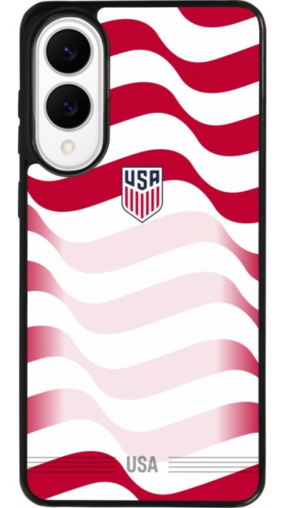 Samsung Galaxy S25 Edge Case Hülle - Silikon schwarz Vereinigten Staaten 2026 personalisierbares Fussballtrikot