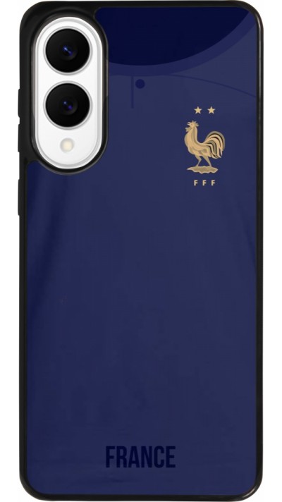 Coque Samsung Galaxy S25 Edge - Silicone rigide noir Maillot de football France 2022 personnalisable Coque Samsung Galaxy S25 Edge - Silicone rigide noir Maillot de football France 2022 personnalisable