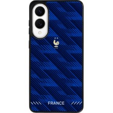 Coque Samsung Galaxy S25 Edge - Silicone rigide noir Maillot de football France 2026 personnalisable