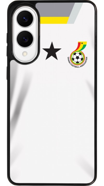 Coque Samsung Galaxy S25 Edge - Silicone rigide noir Maillot de football Ghana 2022 personnalisable Coque Samsung Galaxy S25 Edge - Silicone rigide noir Maillot de football Ghana 2022 personnalisable