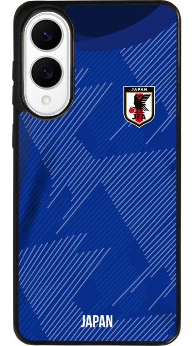 Coque Samsung Galaxy S25 Edge - Silicone rigide noir Maillot de football Japon 2022 personnalisable Coque Samsung Galaxy S25 Edge - Silicone rigide noir Maillot de football Japon 2022 personnalisable
