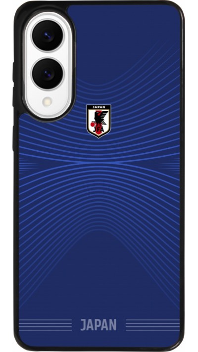 Coque Samsung Galaxy S25 Edge - Silicone rigide noir Maillot de football Japon 2026 personnalisable