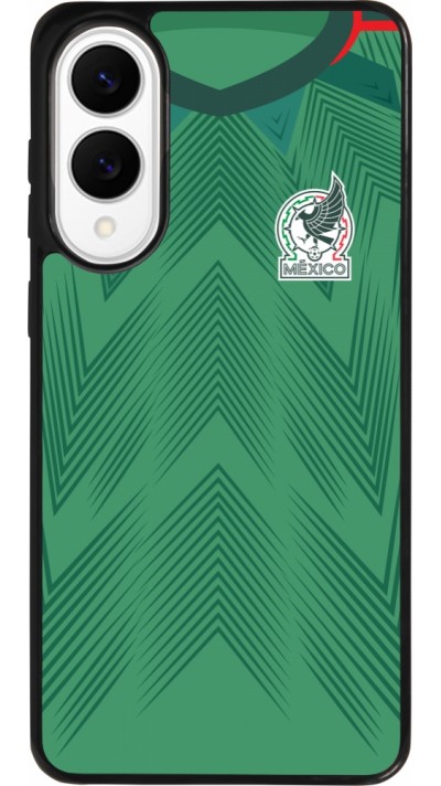 Coque Samsung Galaxy S25 Edge - Silicone rigide noir Maillot de football Mexique 2022 personnalisable Coque Samsung Galaxy S25 Edge - Silicone rigide noir Maillot de football Mexique 2022 personnalisable