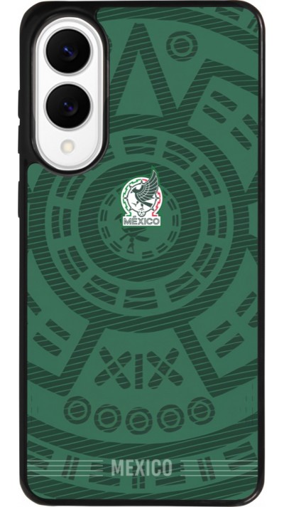 Coque Samsung Galaxy S25 Edge - Silicone rigide noir Maillot de football Mexique 2026 personnalisable
