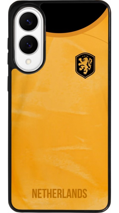 Coque Samsung Galaxy S25 Edge - Silicone rigide noir Maillot de football Pays-Bas 2022 personnalisable Coque Samsung Galaxy S25 Edge - Silicone rigide noir Maillot de football Pays-Bas 2022 personnalisable