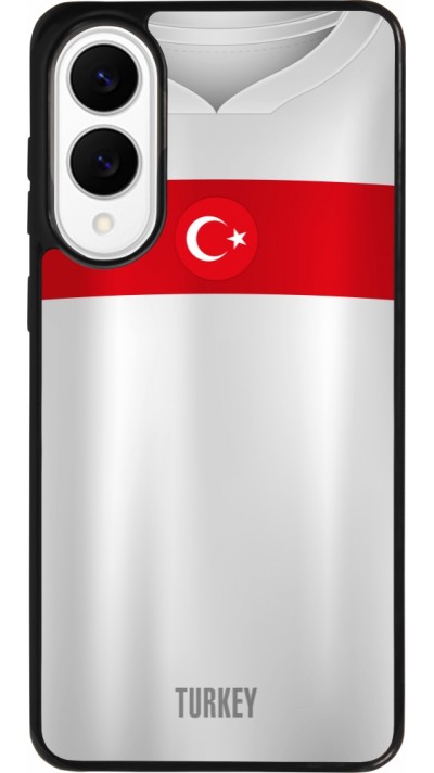 Coque Samsung Galaxy S25 Edge - Silicone rigide noir Maillot de football Turquie personnalisable Coque Samsung Galaxy S25 Edge - Silicone rigide noir Maillot de football Turquie personnalisable