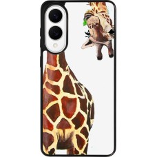 Coque Samsung Galaxy S25 Edge - Silicone rigide noir Giraffe Fit