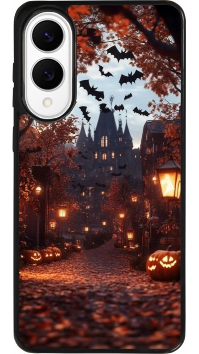 Coque Samsung Galaxy S25 Edge - Silicone rigide noir Halloween 2025 Haunted house