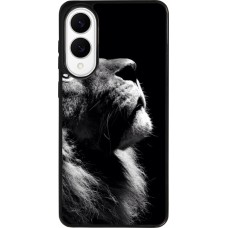 Coque Samsung Galaxy S25 Edge - Silicone rigide noir Lion looking up