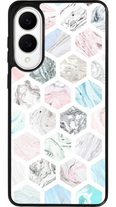 Coque Samsung Galaxy S25 Edge - Silicone rigide noir Marble Everything Coque Samsung Galaxy S25 Edge - Silicone rigide noir Marble Everything