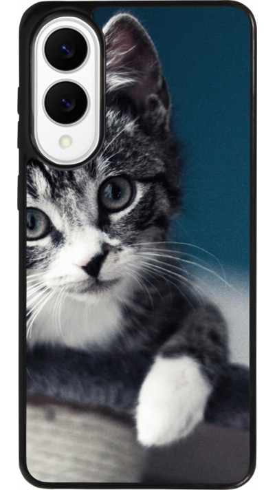 Coque Samsung Galaxy S25 Edge - Silicone rigide noir Meow 23 Coque Samsung Galaxy S25 Edge - Silicone rigide noir Meow 23
