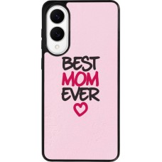 Coque Samsung Galaxy S25 Edge - Silicone rigide noir Mom 2023 best Mom ever pink