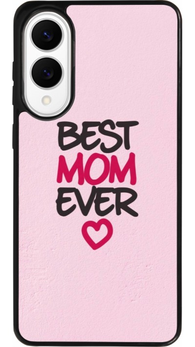 Coque Samsung Galaxy S25 Edge - Silicone rigide noir Mom 2023 best Mom ever pink Coque Samsung Galaxy S25 Edge - Silicone rigide noir Mom 2023 best Mom ever pink
