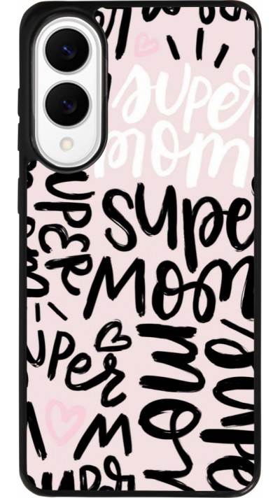 Coque Samsung Galaxy S25 Edge - Silicone rigide noir Mom 2024 Super mom Coque Samsung Galaxy S25 Edge - Silicone rigide noir Mom 2024 Super mom