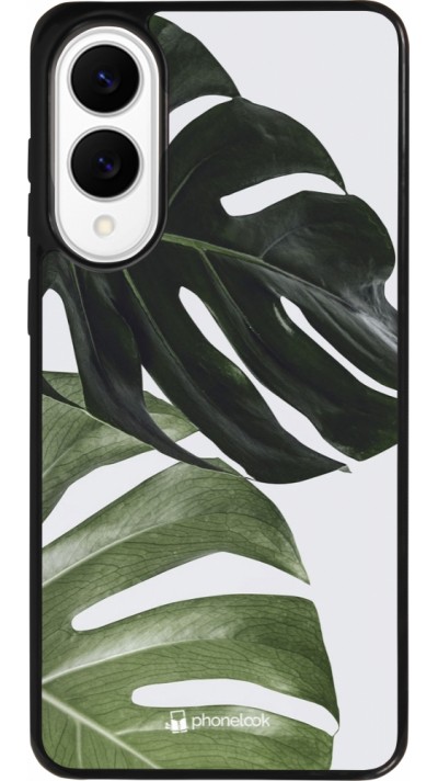Coque Samsung Galaxy S25 Edge - Silicone rigide noir Monstera Plant Coque Samsung Galaxy S25 Edge - Silicone rigide noir Monstera Plant