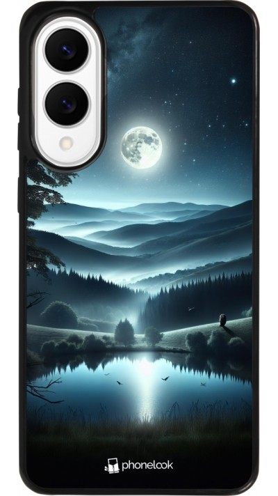 Coque Samsung Galaxy S25 Edge - Silicone rigide noir Night Sky View Coque Samsung Galaxy S25 Edge - Silicone rigide noir Night Sky View