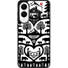 Coque Samsung Galaxy S25 Edge - Silicone rigide noir Poya Suisse 2