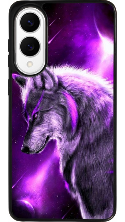 Coque Samsung Galaxy S25 Edge - Silicone rigide noir Purple Sky Wolf Coque Samsung Galaxy S25 Edge - Silicone rigide noir Purple Sky Wolf