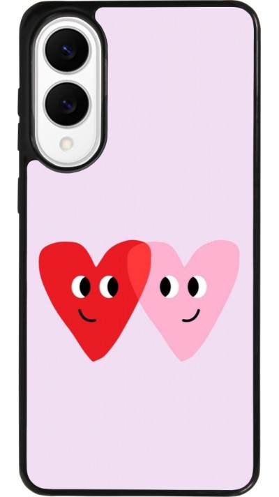 Samsung Galaxy S25 Edge Case Hülle - Silikon schwarz Saint Valentines Day 26 Heart
