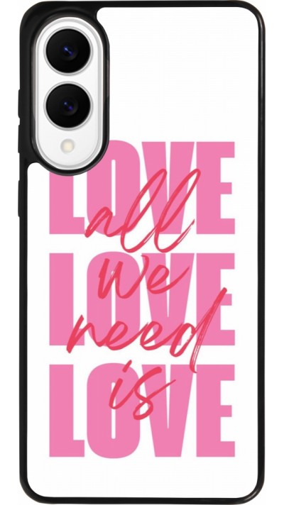 Samsung Galaxy S25 Edge Case Hülle - Silikon schwarz Saint Valentines Day 26 Love all we need is