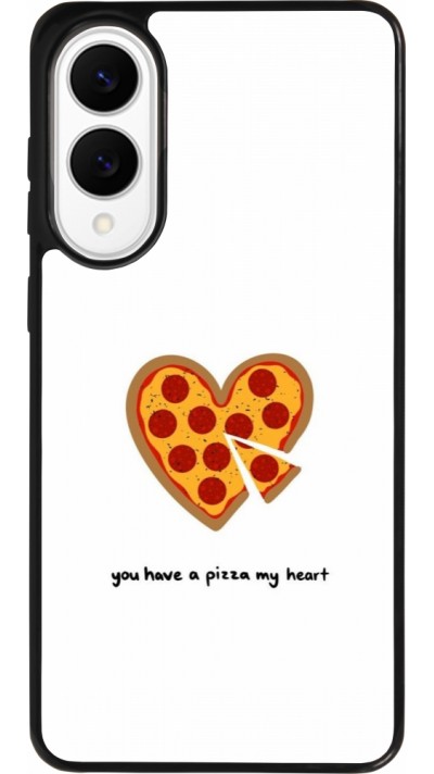 Samsung Galaxy S25 Edge Case Hülle - Silikon schwarz Saint Valentines Day 26 You have my pizza heart