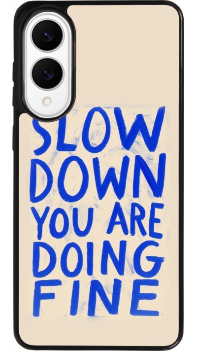 Coque Samsung Galaxy S25 Edge - Silicone rigide noir Slow down 2026