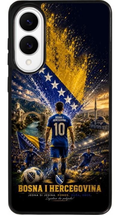 Samsung Galaxy S25 Edge Case Hülle - Silikon schwarz Fussball Bosnien und Herzegowina splash 2026
